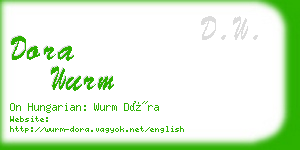 dora wurm business card